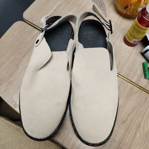 Dr. Martens Beige Suede Carlson Slip On Loafers
